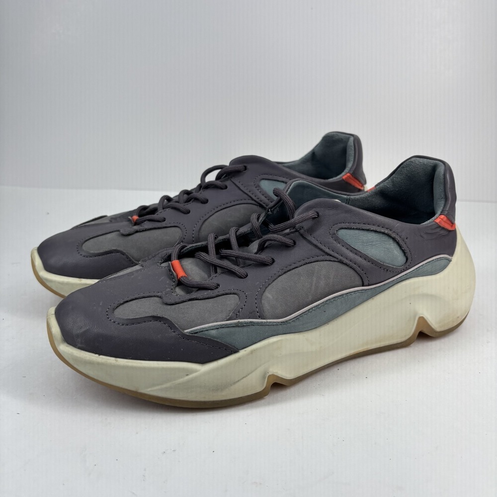 Ecco Chunky Women's US 9-9.5 Multicolor Grey Leather Casual Walking Sneakers